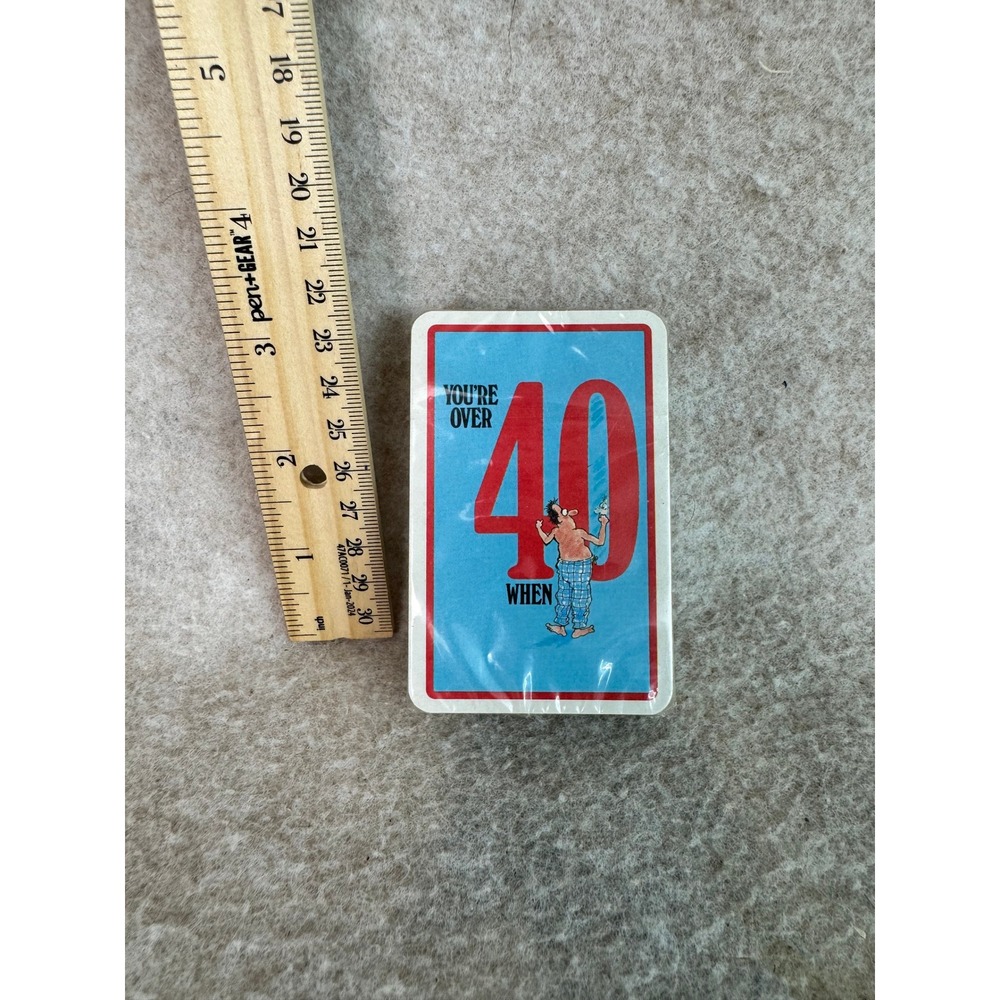 Vintage Over 40 Playing Cards Gag Gift Novelty Birthday Sealed‎ Humor Adult